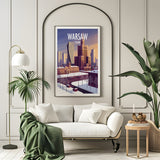 Poland/Warsaw, Art Deco Travel Poster