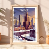 Poland/Warsaw, Art Deco Travel Poster