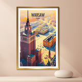 Poland/Warsaw, Vintage Travel Poster