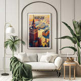 Poland/Warsaw, Vintage Travel Poster