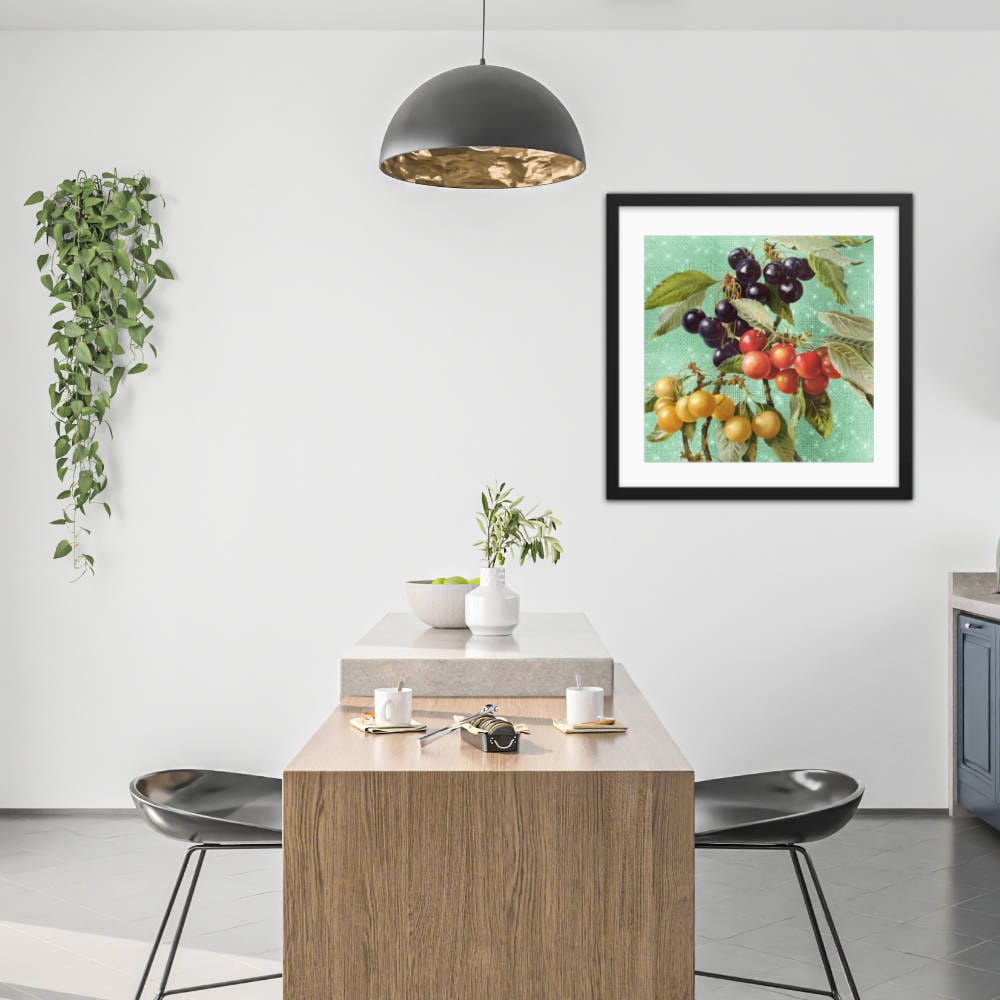 A Bundle Of Cherries Framed Galant Art