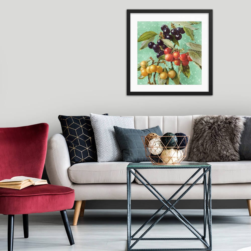 A Bundle Of Cherries Framed Galant Art
