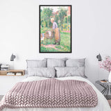 A Washerwoman At Ragny Poster Galant Art