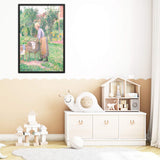 A Washerwoman At Ragny Poster Galant Art