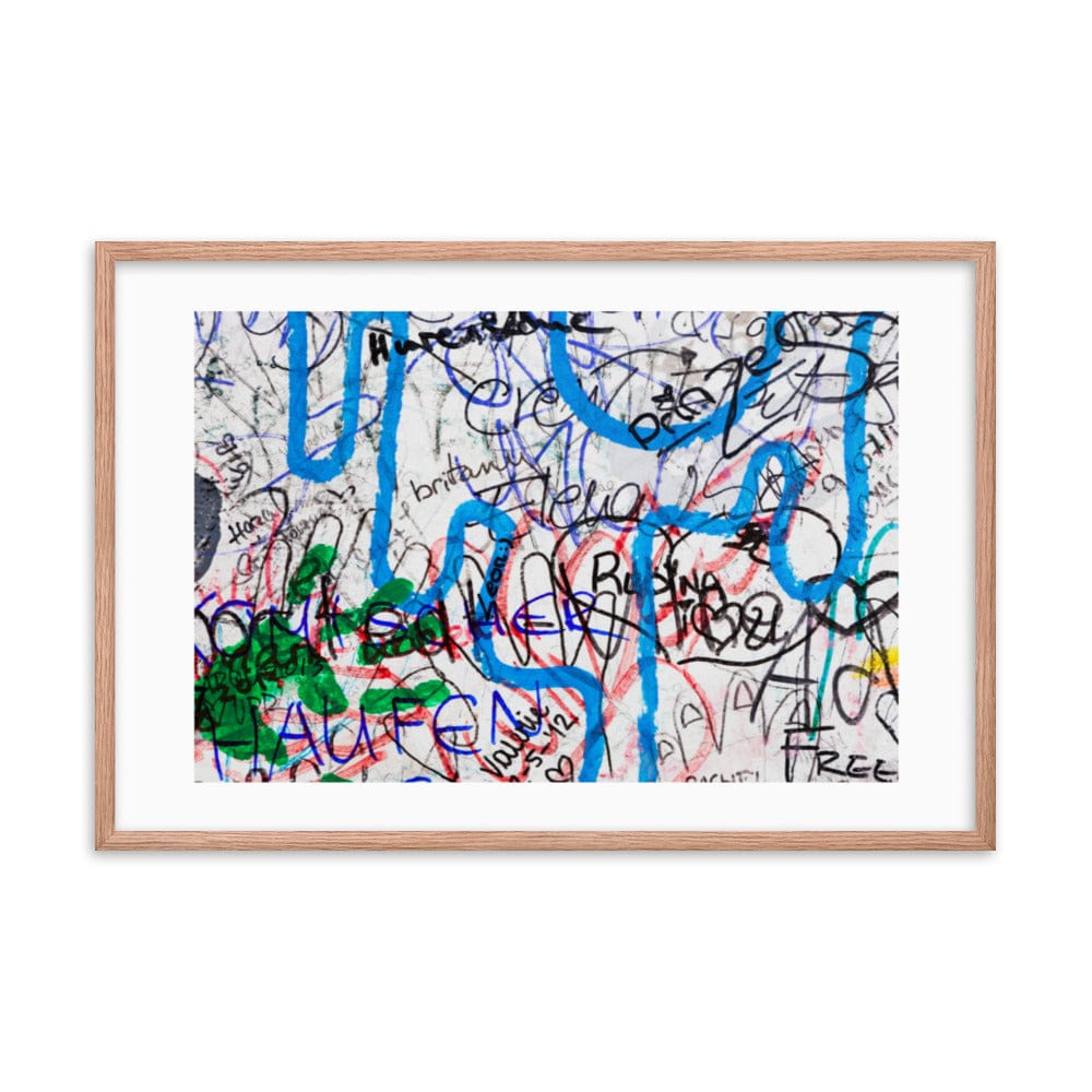 Abstract Graffiti Berlin Wall Framed Galant Art
