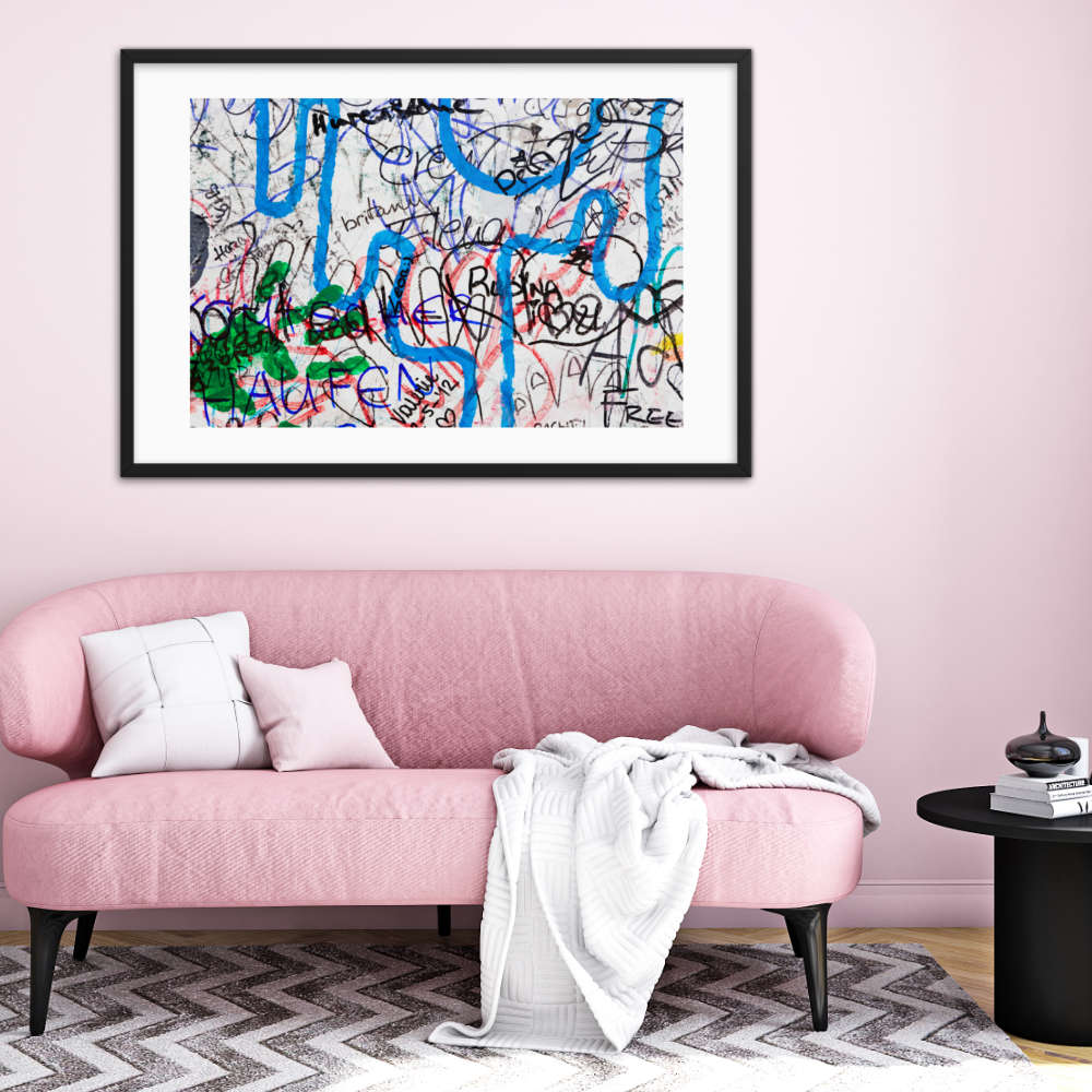 Abstract Graffiti Berlin Wall Framed Galant Art