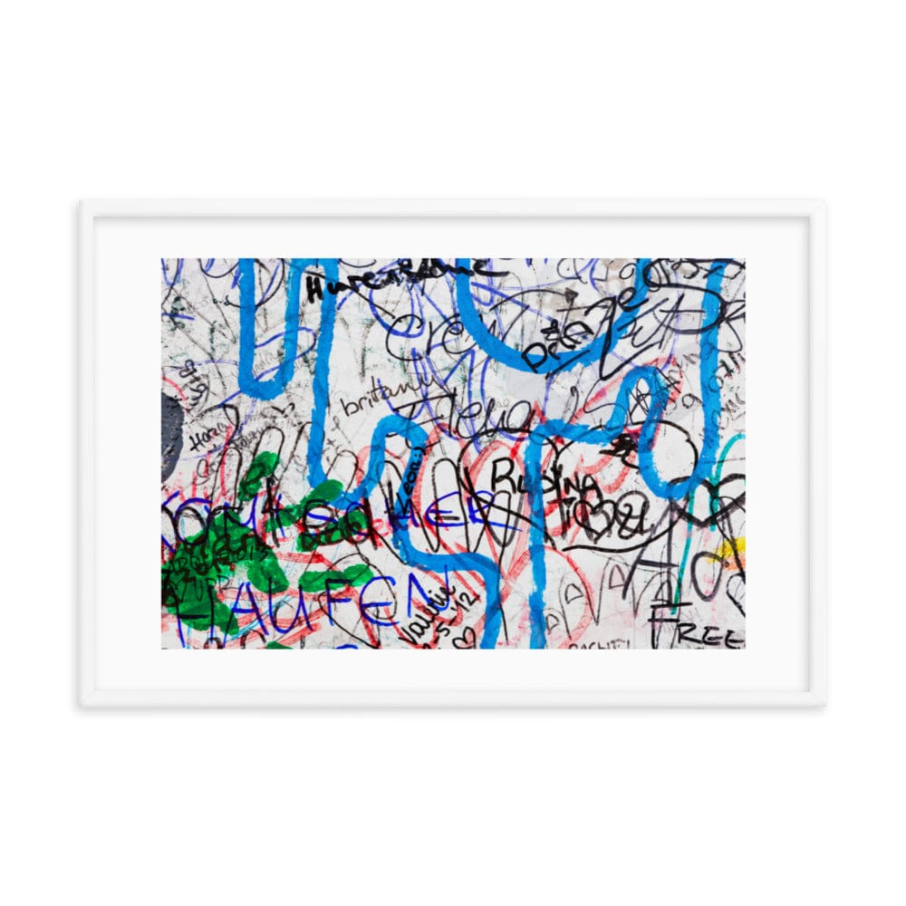 Abstract Graffiti Berlin Wall Framed Galant Art