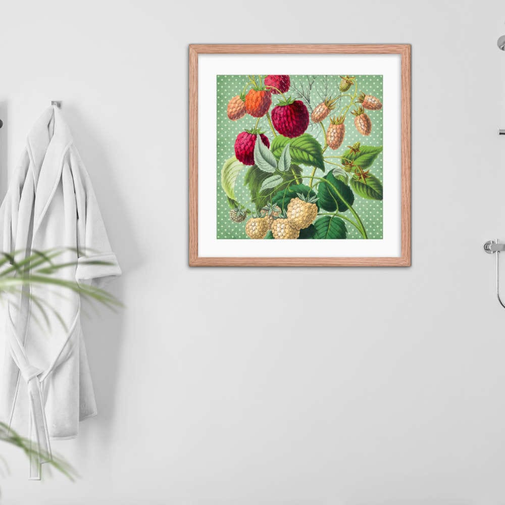 Albino and Ripe Cherries Framed Galant Art