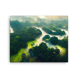 Amazon Forest Green River - Canvas Galant Art
