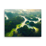 Amazon Forest Green River - Canvas Galant Art