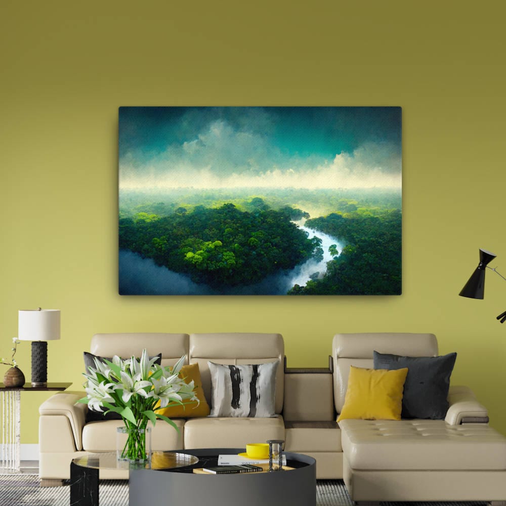 Amazon Tropical Blue Sky - Canvas Galant Art