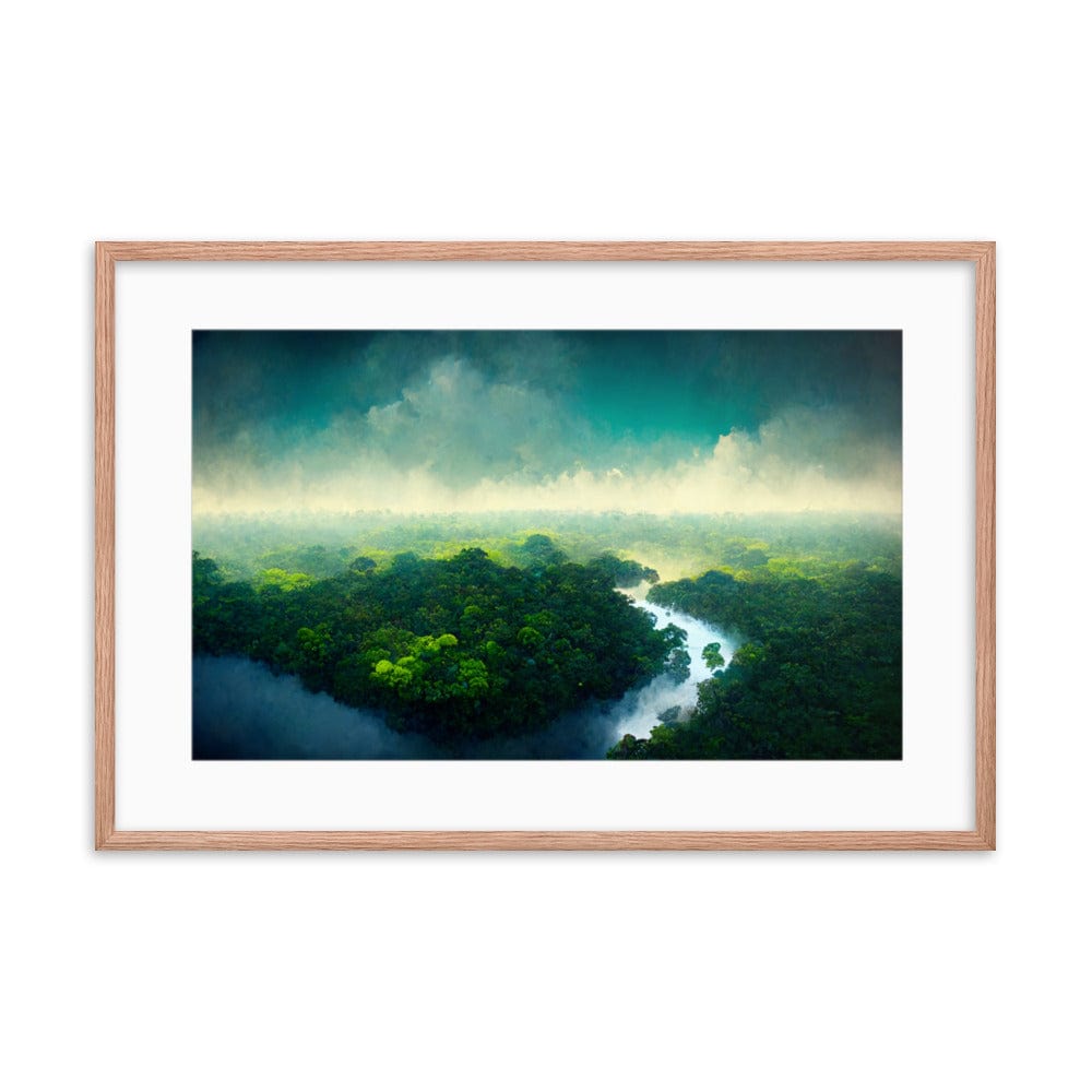 Amazon Tropical Blue Sky - Framed Galant Art