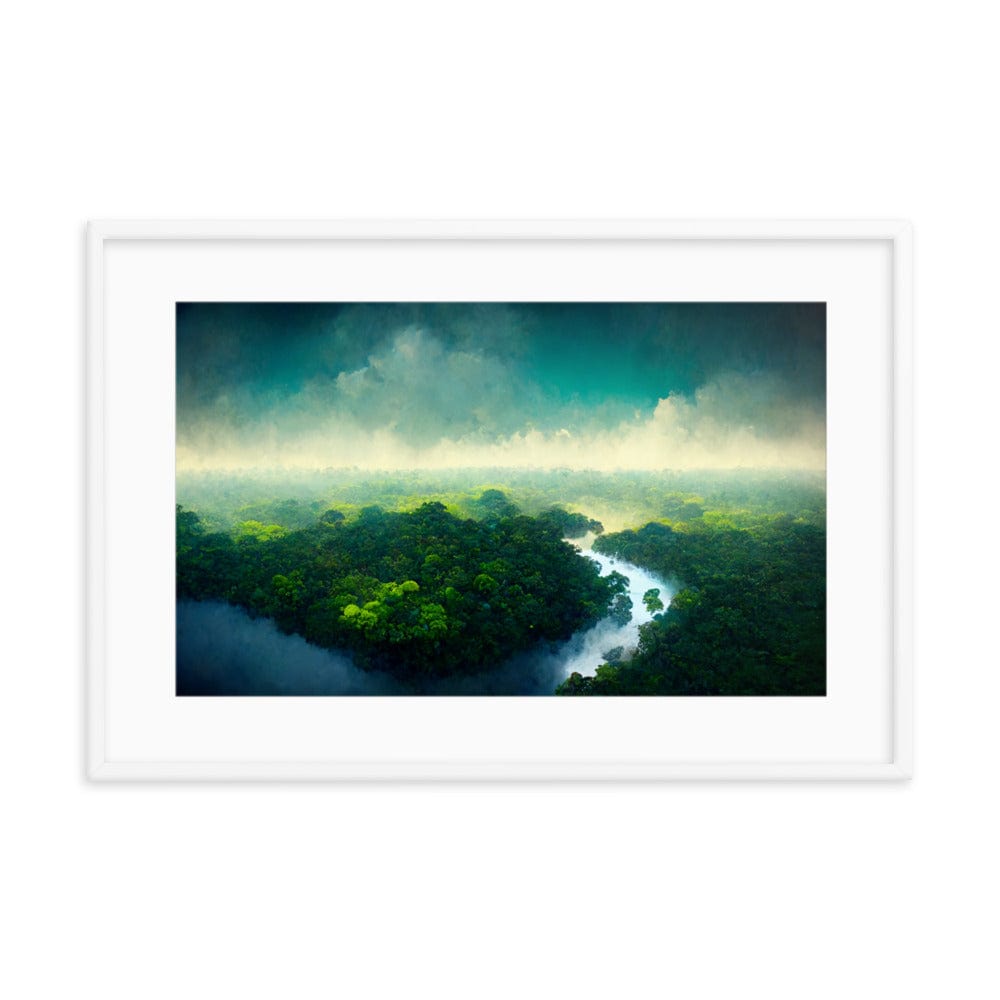 Amazon Tropical Blue Sky - Framed Galant Art