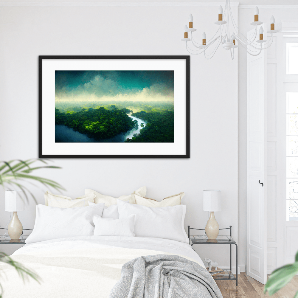 Amazon Tropical Blue Sky - Framed Galant Art