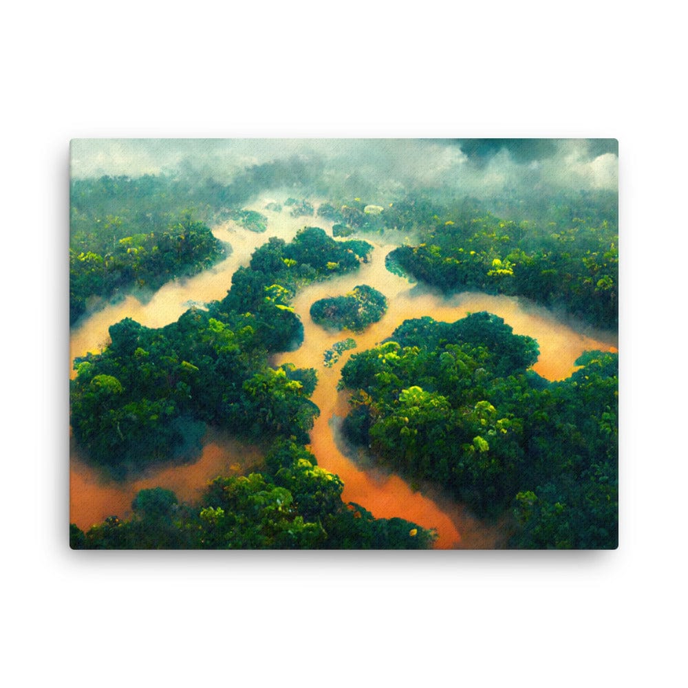 Amazon Tropical muddy River - Canvas Galant Art