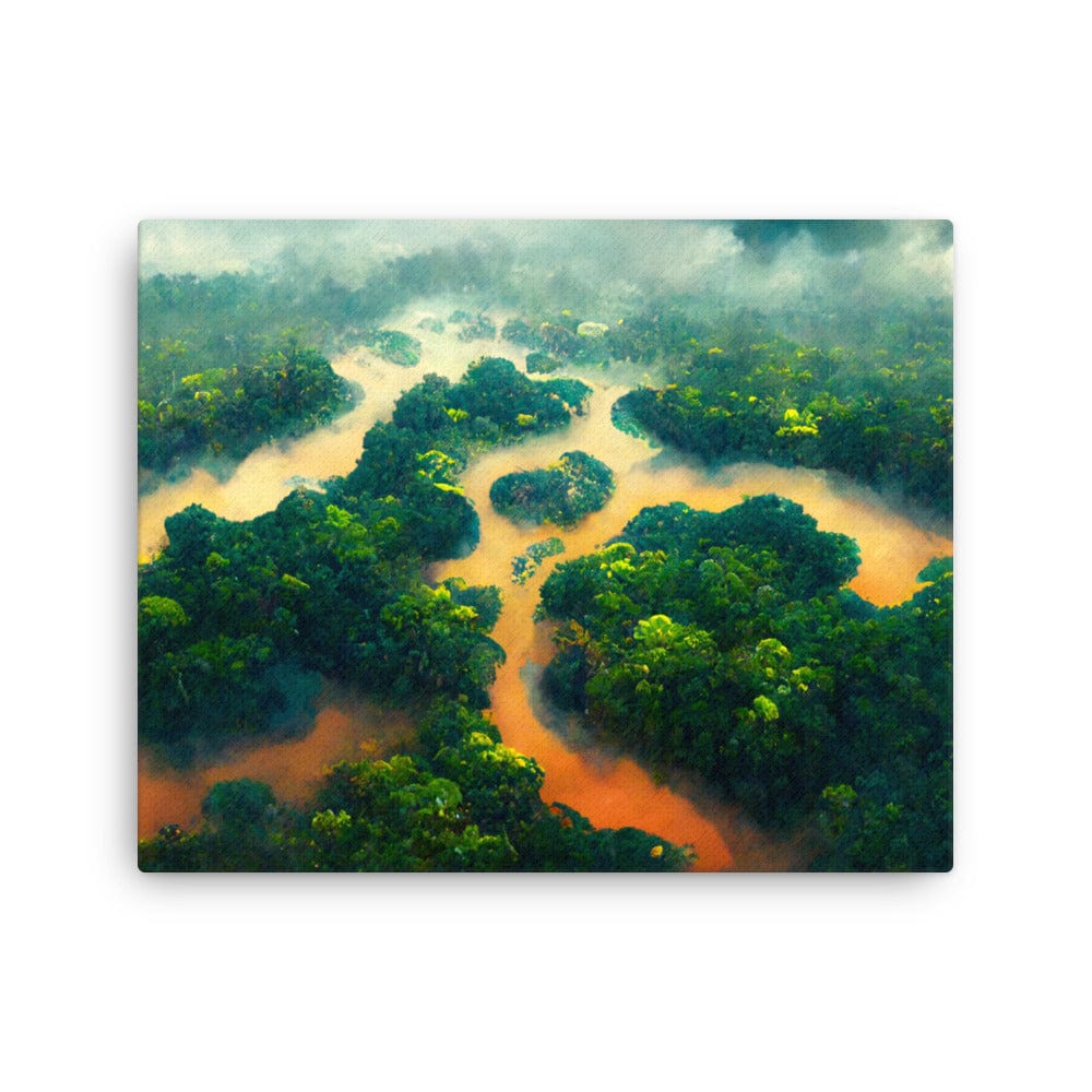 Amazon Tropical muddy River - Canvas Galant Art