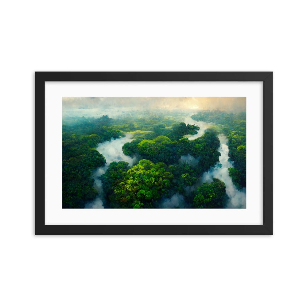 Amazon Tropical River - Framed Galant Art
