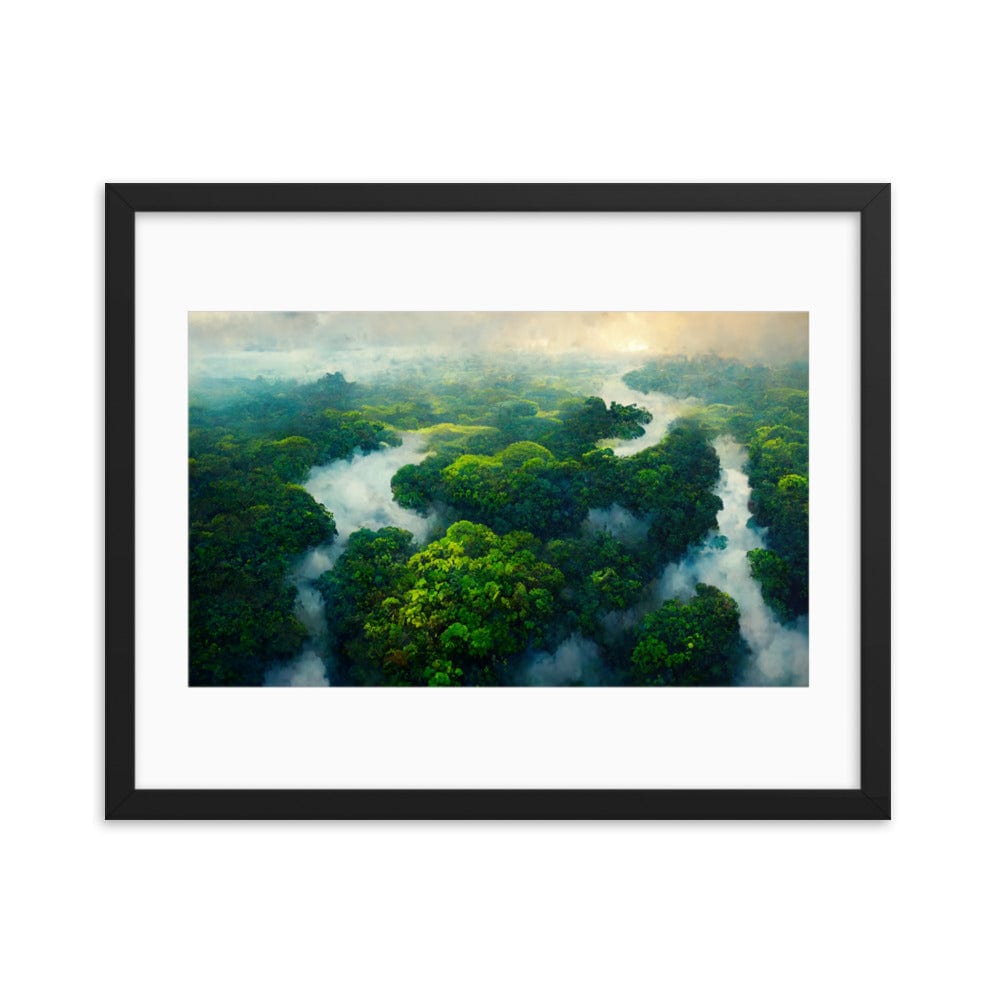 Amazon Tropical River - Framed Galant Art
