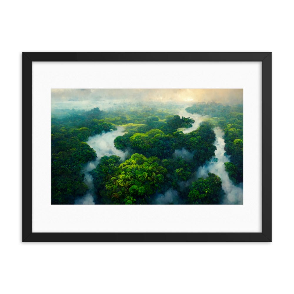 Amazon Tropical River - Framed Galant Art