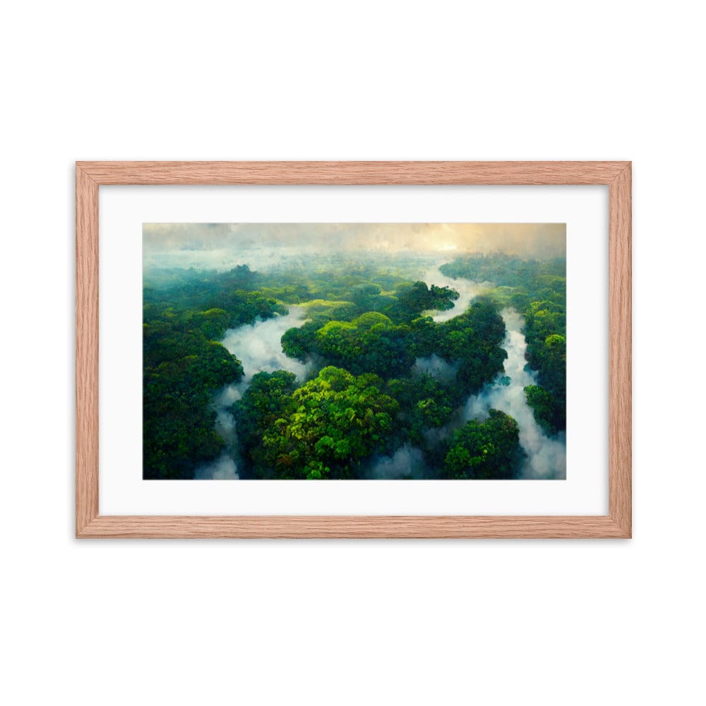 Amazon Tropical River - Framed Galant Art