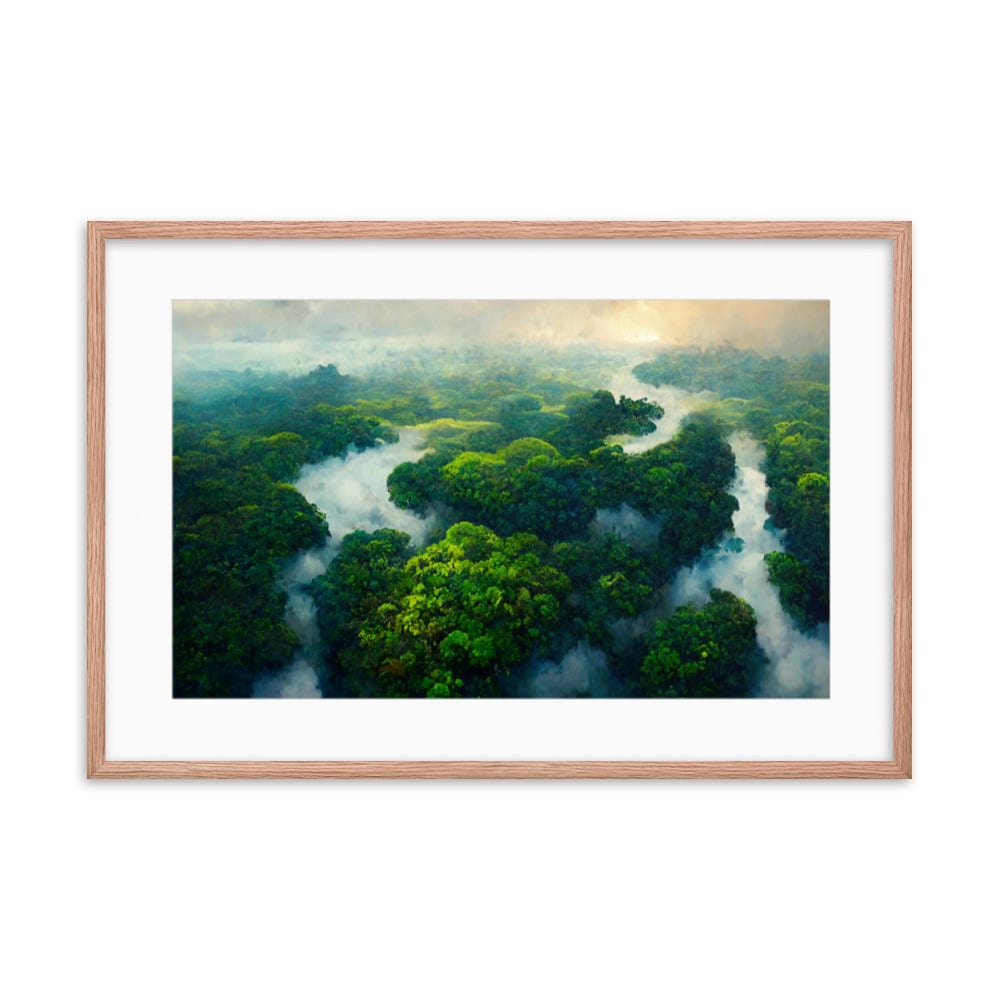 Amazon Tropical River - Framed Galant Art