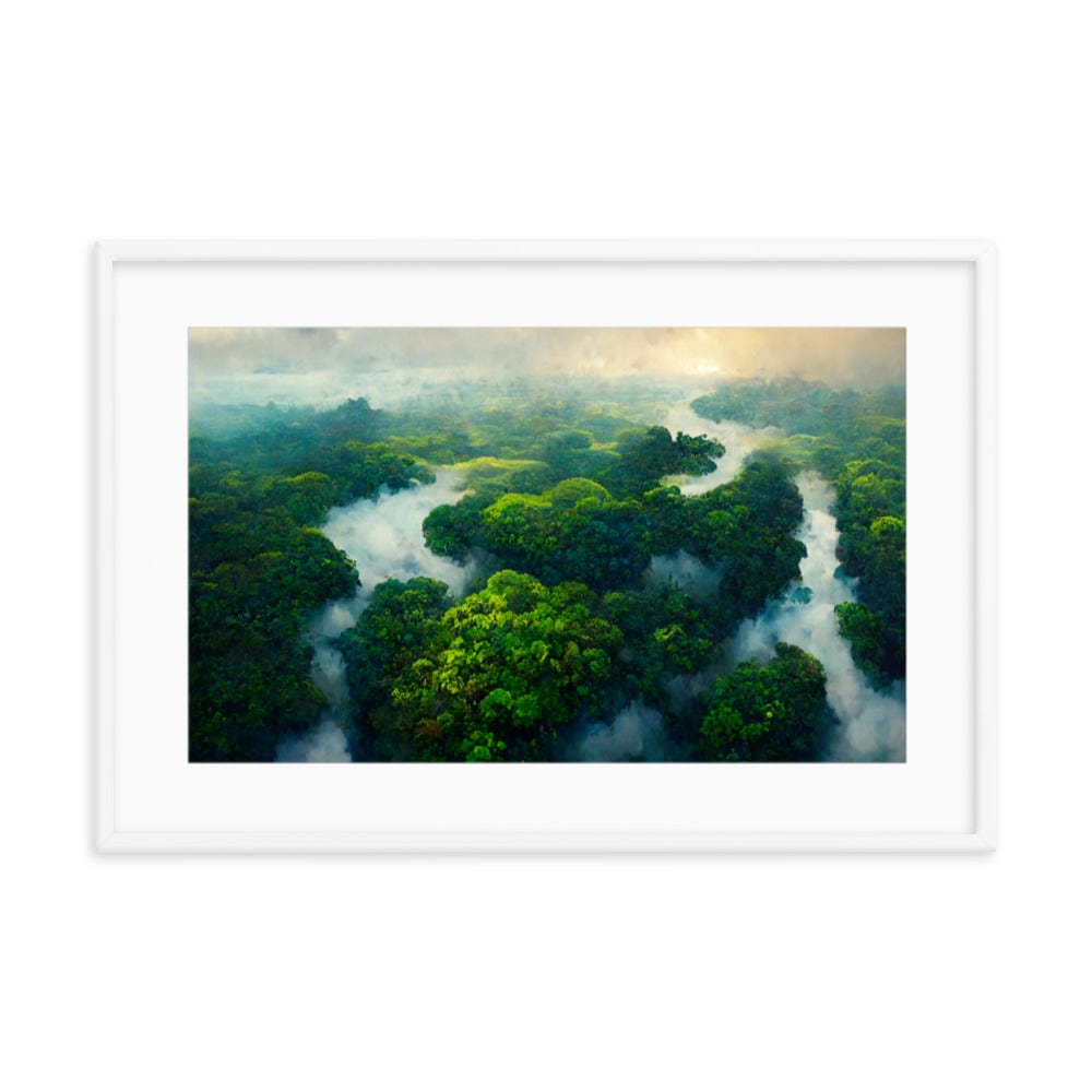 Amazon Tropical River - Framed Galant Art