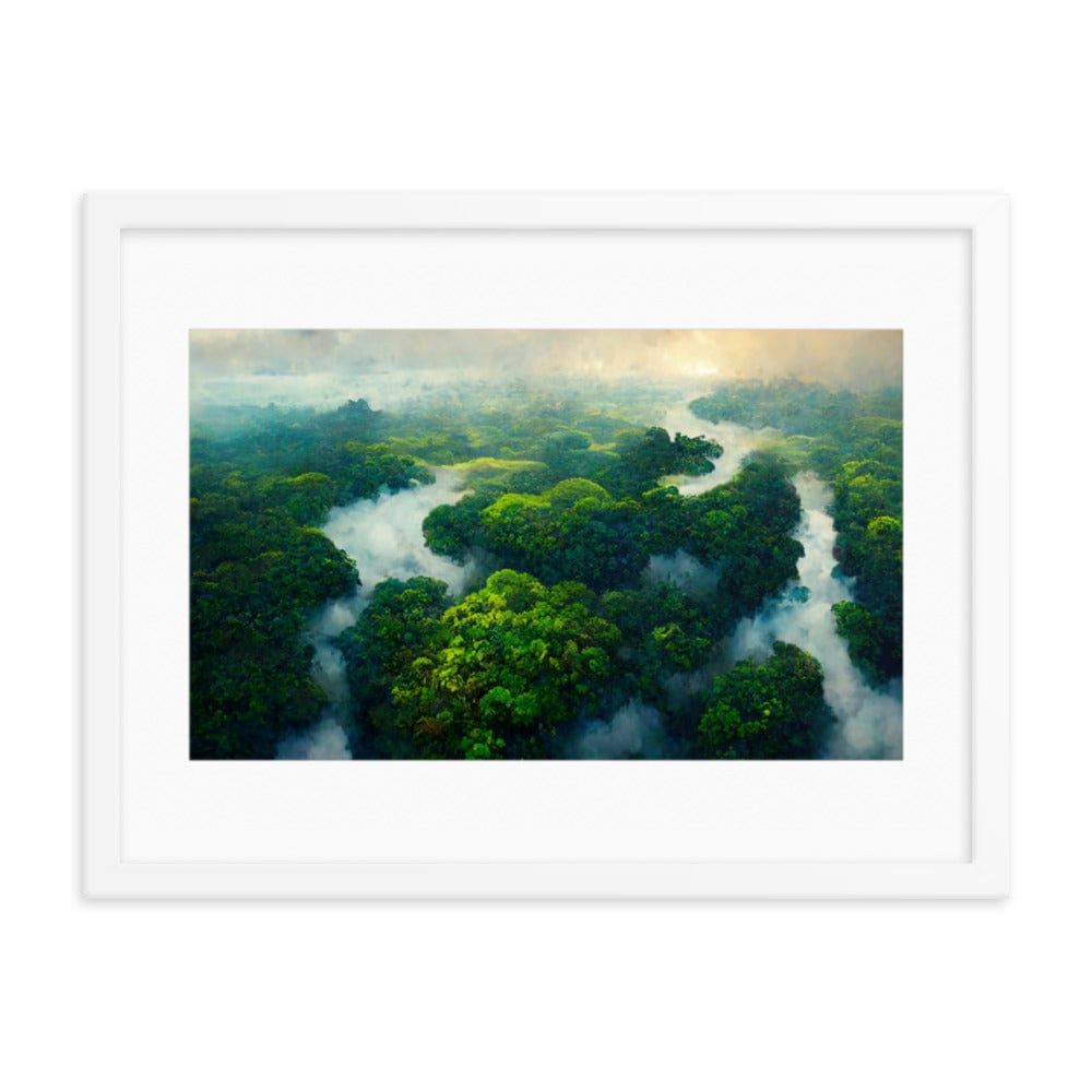 Amazon Tropical River - Framed Galant Art