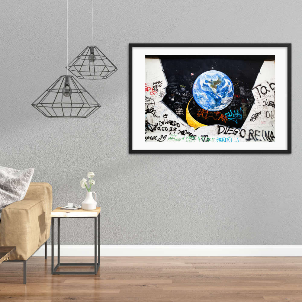 Berlin Wall Space Gate Framed Galant Art