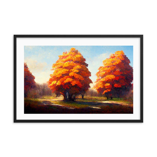 Big Foliage Maple Trees framed Galant Art