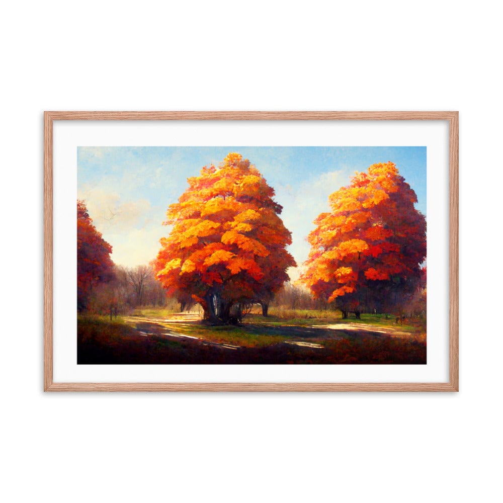 Big Foliage Maple Trees framed Galant Art