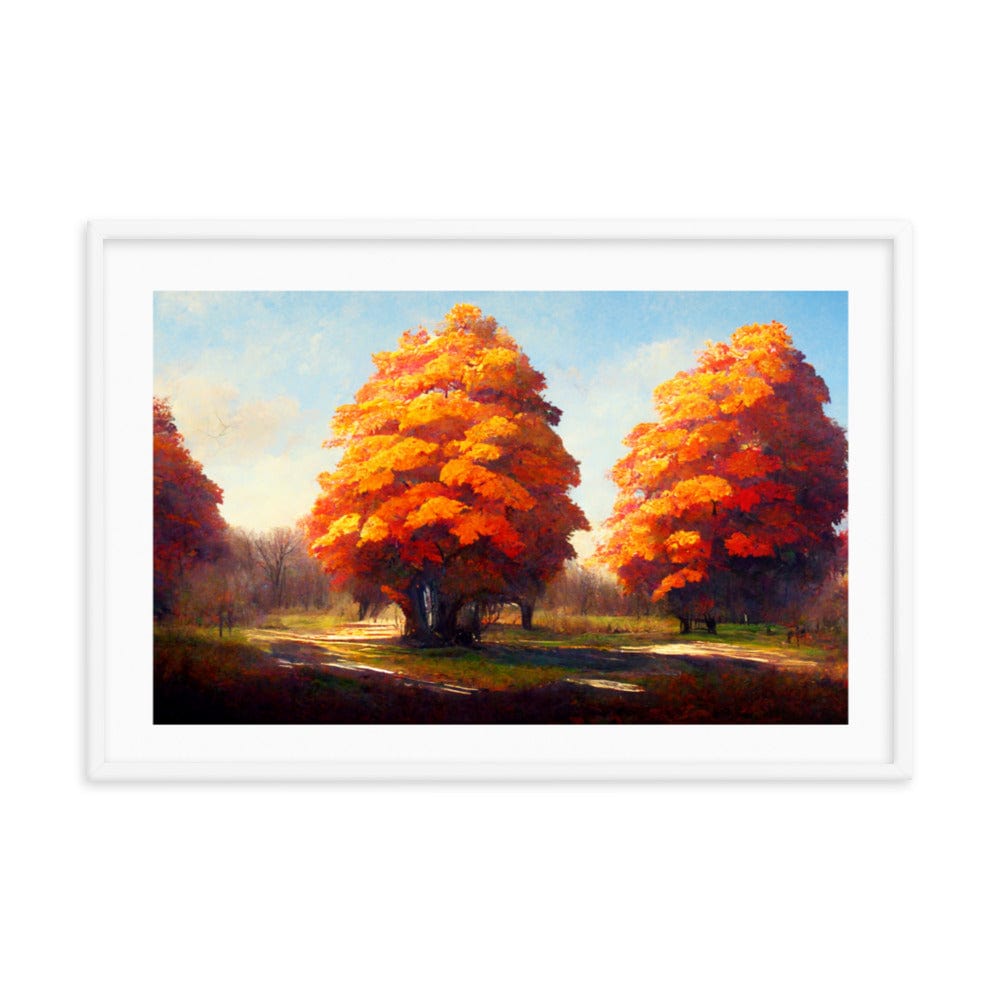 Big Foliage Maple Trees framed Galant Art