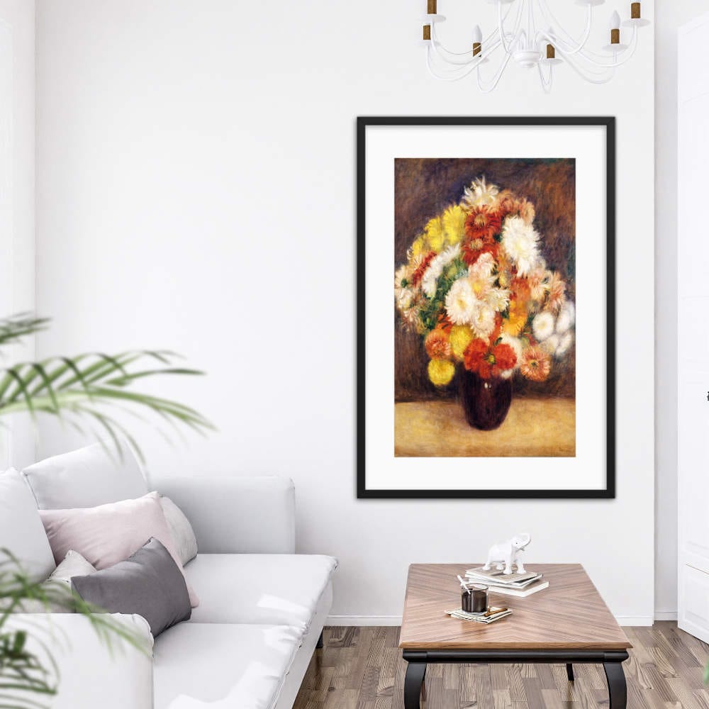 Bouquet Of Chrysanthemums Framed Galant Art