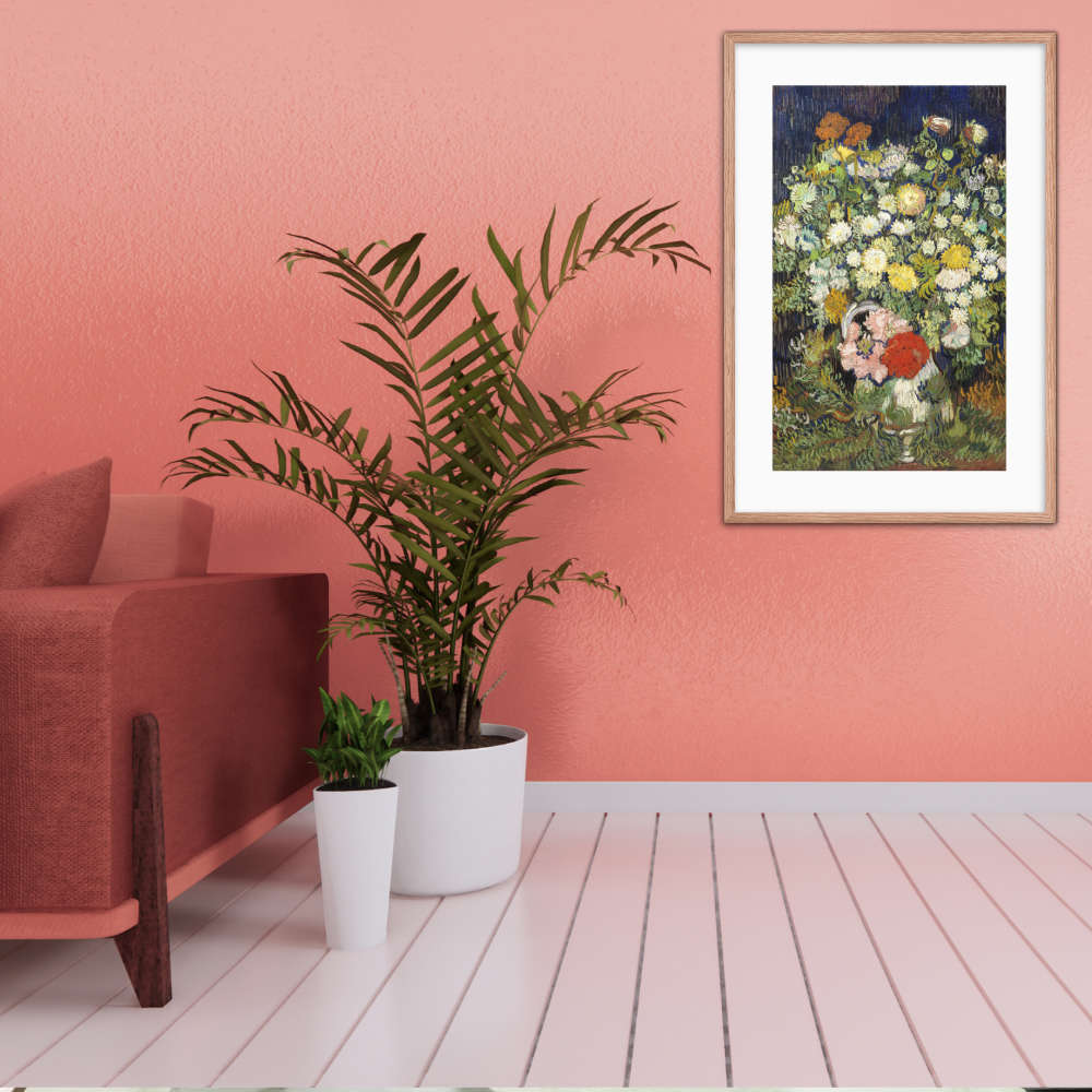 Bouquet Of Flower In A Vase Framed Galant Art
