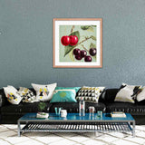 Cherries With Leaves Framed Galant Art