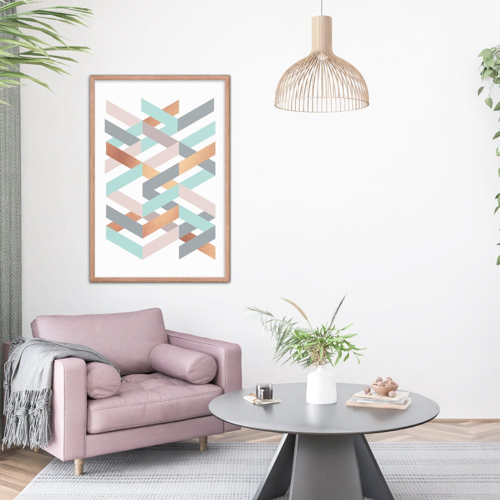 Colored Net Poster Wall art Galant Art