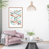 Colored Net Poster Wall art Galant Art