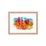 Colored Tress Framed Galant Art