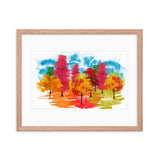 Colored Tress Framed Galant Art
