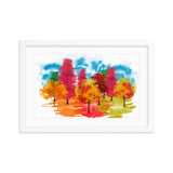 Colored Tress Framed Galant Art