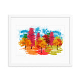 Colored Tress Framed Galant Art