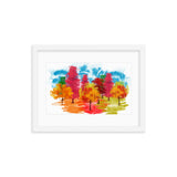 Colored Tress Framed Galant Art