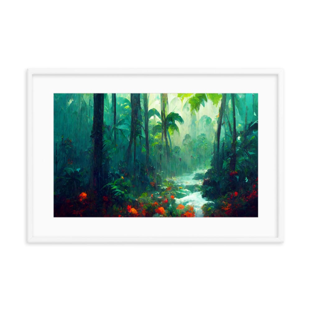Dense Flowery Forest Framed Galant Art