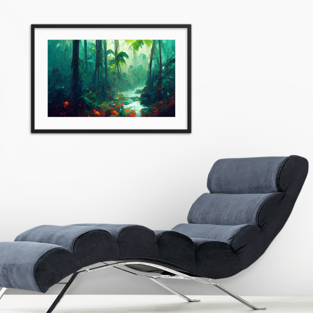Dense Flowery Forest Framed Galant Art