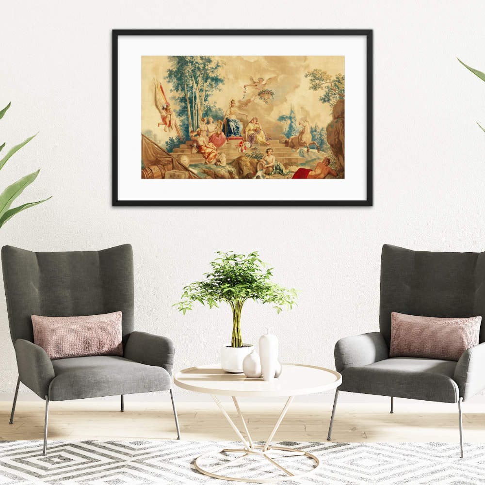 Europe From A Set Of The Four Continents Framed Galant Art