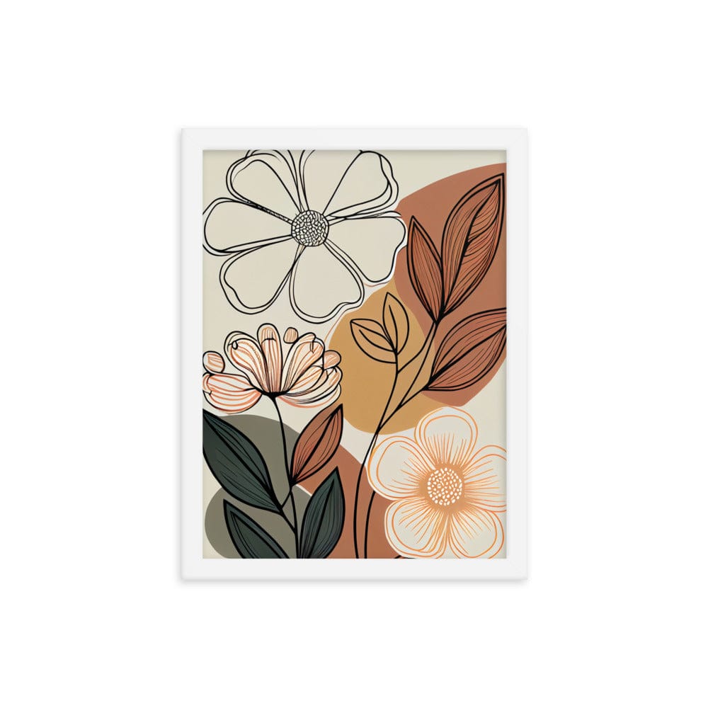 Flowers Hand Drawn Poster Galant Art