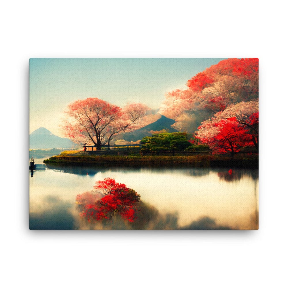 Flowery Trees On The Lake Galant Art