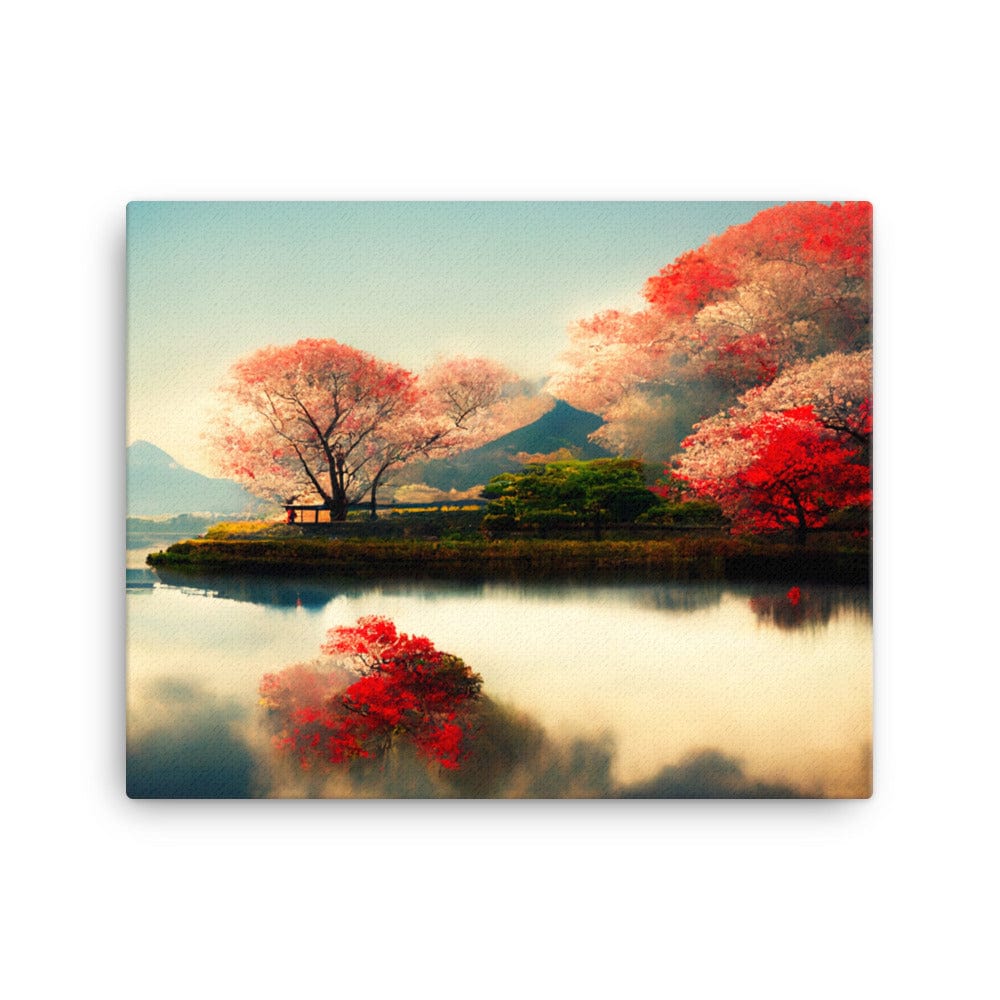 Flowery Trees On The Lake Galant Art