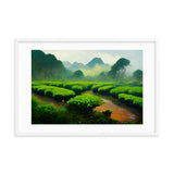 Green Tea Garden bundle Framed Galant Art