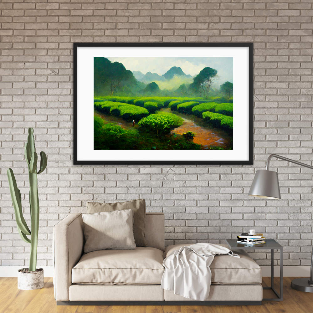Green Tea Garden bundle Framed Galant Art