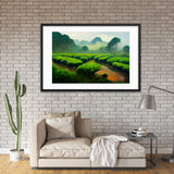 Green Tea Garden bundle Framed Galant Art